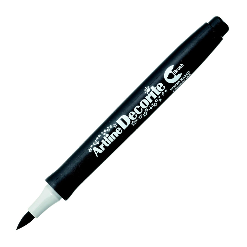 Маркер кисть (brush) Artline Decorite, 7 цветов , пигментный