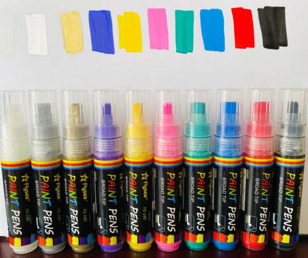 Маркер-краска Flysea Paint Marker FS-180 с широким наконечником (10.0 ...