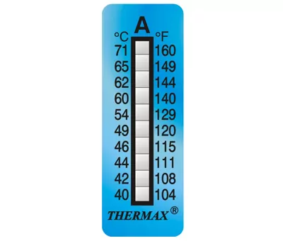 Термоиндикаторная наклейка Thermax 10
