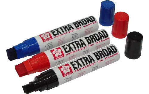 Маркер толстый перманентный Sakura Extra Broad, 3 цвета — изображение 2