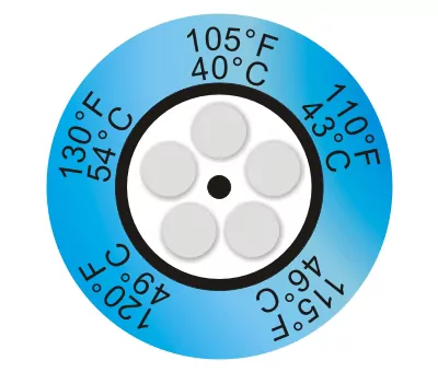 Термоиндикаторная наклейка Thermax 5 Clock