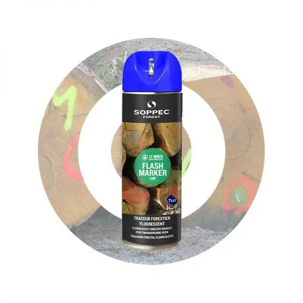 Аэрозольная флуоресцентная краска Soppec Flash marker