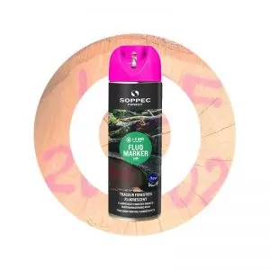 Флуоресцентная аэрозольная краска по дереву Soppec Fluo Marker