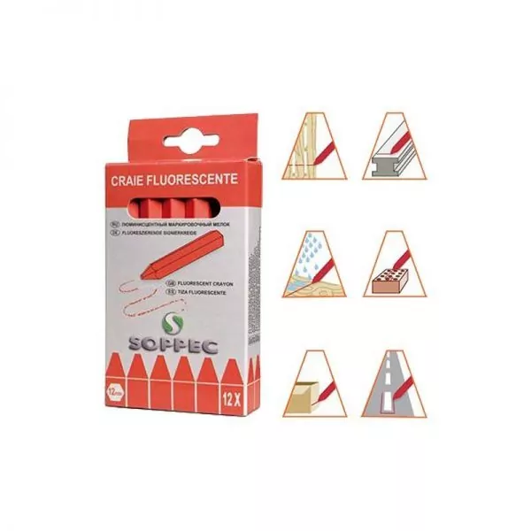 Клеймовочные флуоресцентные мелки Soppec