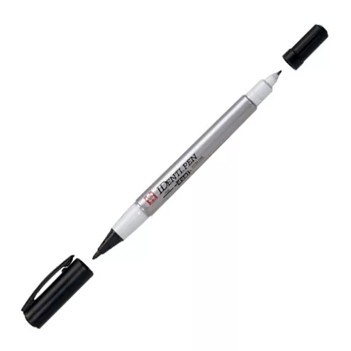 Двухсторонний тонкий маркер Sakura Identi-Pen, 8 цветов