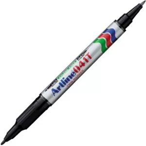 Двусторонний тонкий маркер Artline EK-041T Twin marker черный