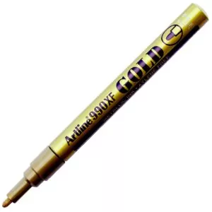 Золотой маркер Artline EK-990, металлик