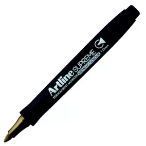 Перманентный маркер металлик Artline Supreme EPF-790 золотой