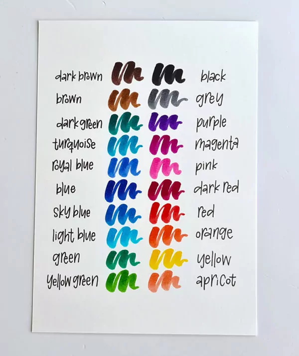 Маркер кисть Artline Supreme Brush, EPF-F, 20 цветов — изображение 3