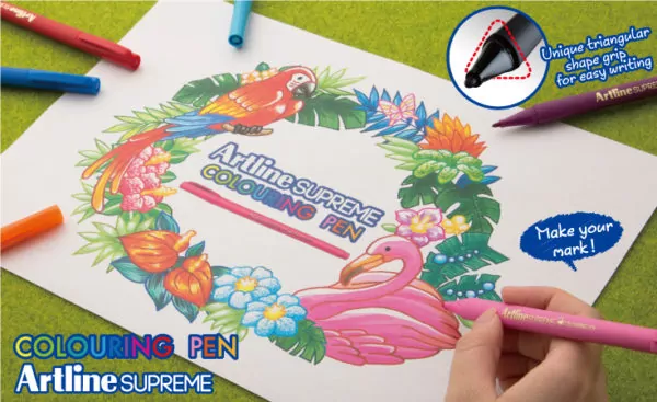 Капиллярная ручка Artline Colouring Pen EPFS-210, 30 цветов — изображение 2