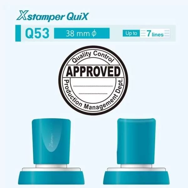 Автоматическая оснастка круглая XStamper QuiX Q53, диам. 38 мм — изображение 2