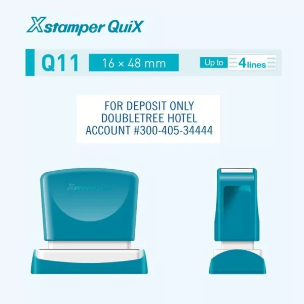 Автоматическая оснастка XStamper QuiX Q11, 16х48 мм — изображение 2