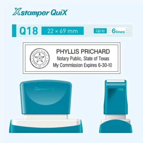 Автоматическая оснастка XStamper QuiX Q18, 22х69 мм — изображение 2