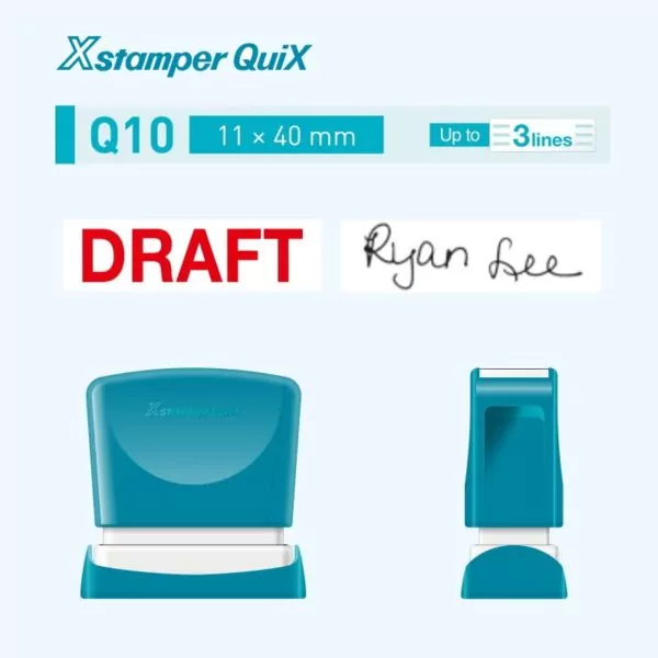 Автоматическая оснастка XStamper QuiX Q10, 11х40 мм — изображение 2