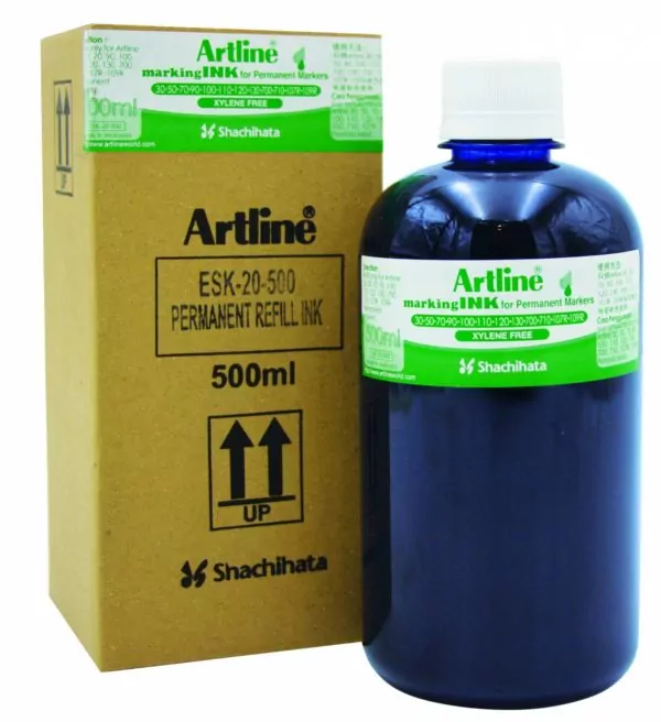 Перманентные чернила Artline ESK-20 для маркеров, синие, 500 мл