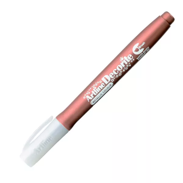 Бронзовый маркер кисть Artline Decorite Brush металлик
