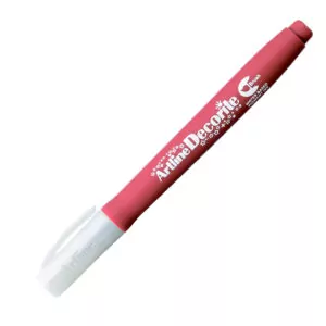 Коричневый маркер кисть Artline Decorite Brush, средней толщины