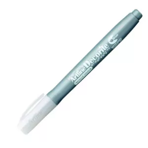 Серебряный маркер кисть Artline Decorite Brush , металлик