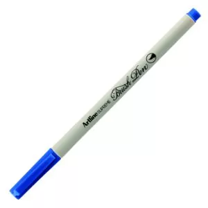 Синий брашпен Artline Supreme Brush Pen, тонкий