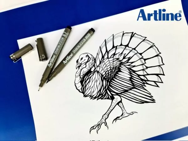 Брашпен водостойкий Artline Drawing System, черный — изображение 3