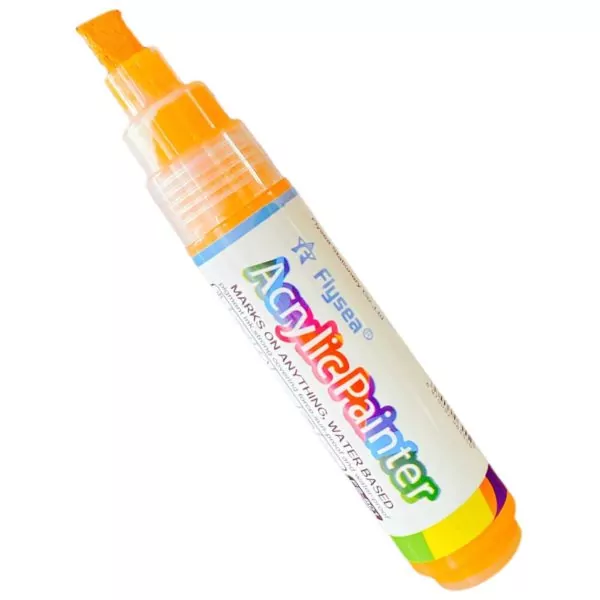 Маркер краска акриловый Flysea Acrylic Painter FS-801 с широким наконечником (8.5 мм), 12 цветов