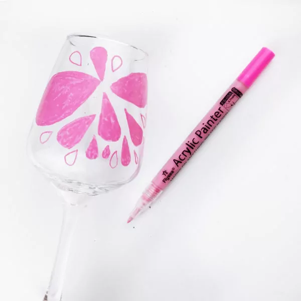 Маркер-краска акриловый Flysea Acrylic Painter FS-055 с тонким наконечником (0.7 мм), 9 цветов — изображение 3