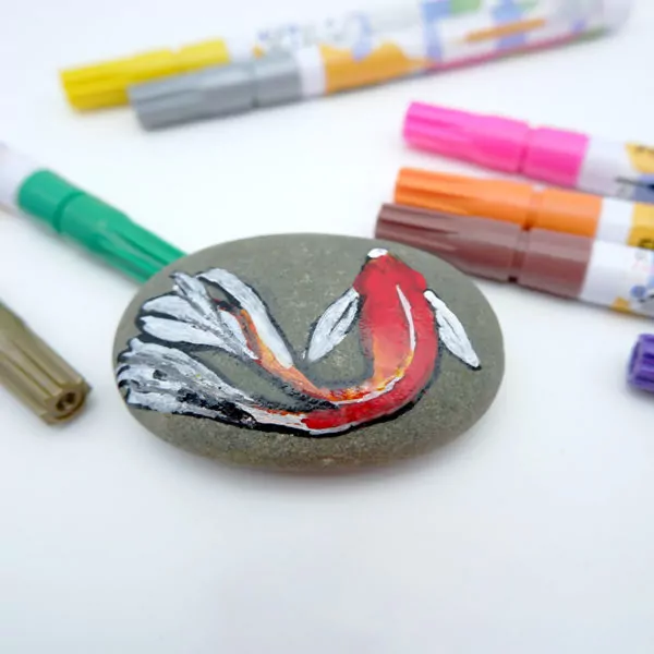 Маркер-краска с тонким наконечником Flysea Paint Marker FS-177, 0.7 мм, 9 цветов — изображение 3