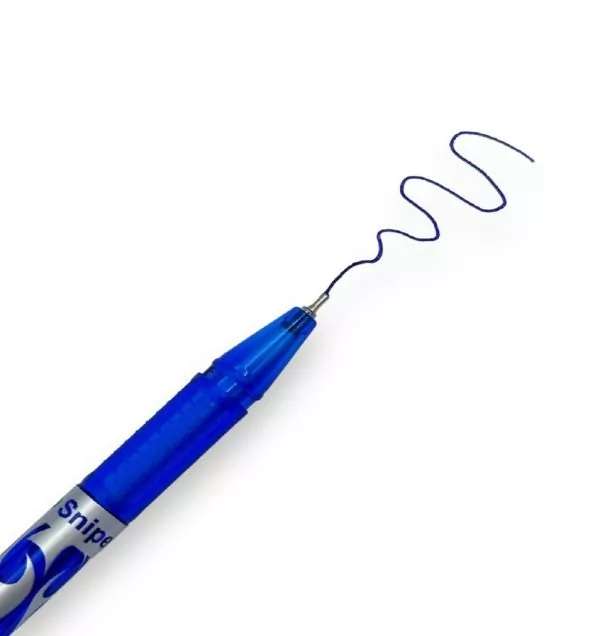 Ручка шариковая DIGNO SNIPER, цвет синий, пример письма