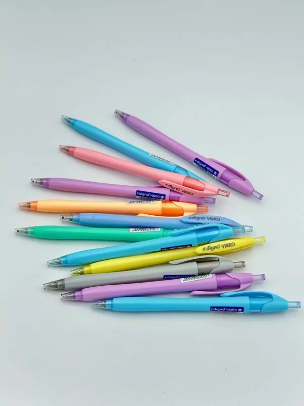 Ручки шариковые Digno Vibro разных цветов