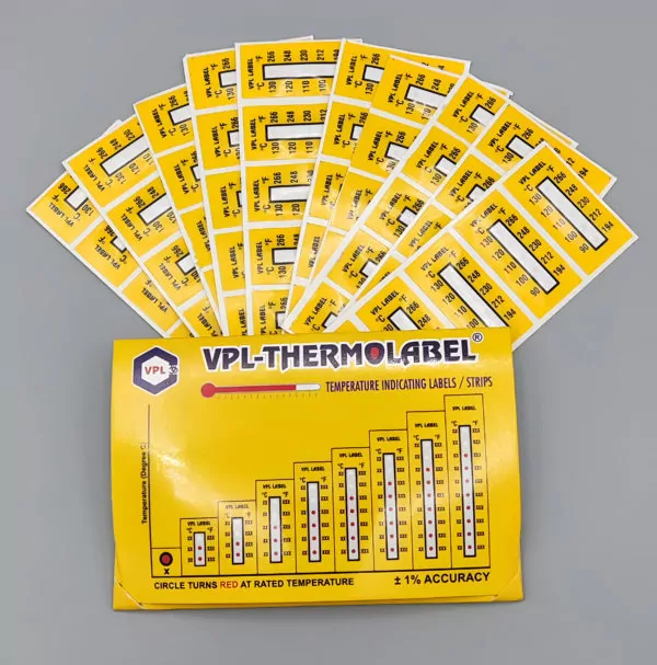 Термоиндикаторная наклейка VPL Thermolabel E9 90, 100, 110, 120 и 130 градусов