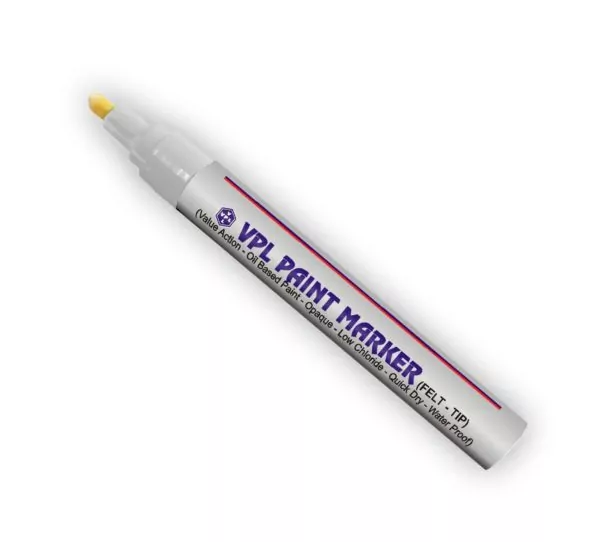 белый маркер по нержавеющей стали