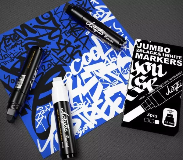 Набор маркеров-краска с широким наконечником Flysea 15,0 мм, Acrylic Painter — изображение 3