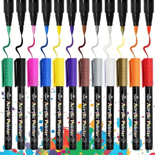 Набор акриловых маркеров с наконечником кисть Flysea Acrylic Painter