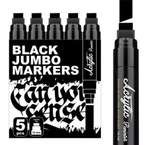 Набор маркеров-краска с широким наконечником, черный цвет