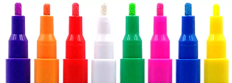 набор тонких меловых маркеров