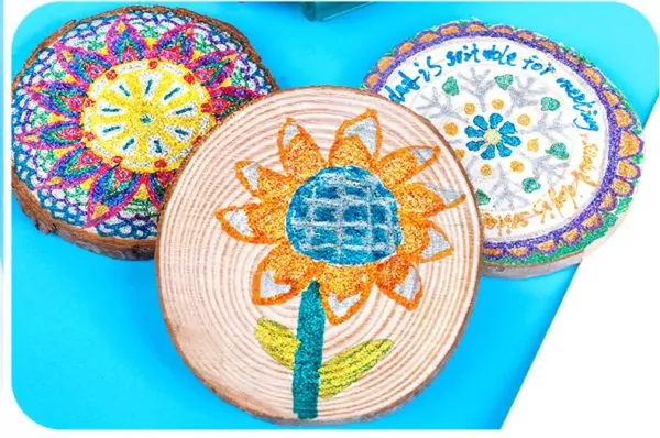 Набор маркеров золото металлик Flysea Golden marker, 12 цветов. — изображение 4