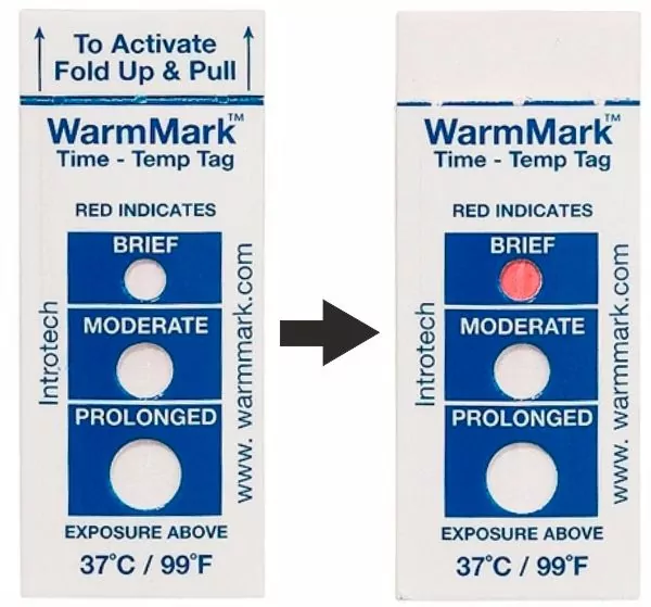 индикатор для контроля холодовой цепи